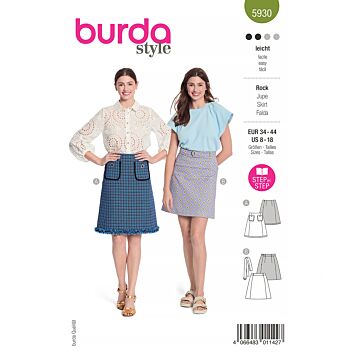 Burda 5930 - Kjol - Dam