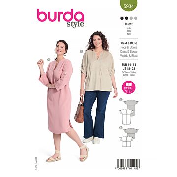 Burda 5934 - Klänning - Dam