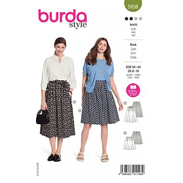 Burda 5938 - Kjol - Dam