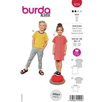 Burda 9229 - Tröja - Flicka Pojke