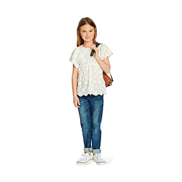 PDF-symönster - Burda 9244 - Klänning Blus - Flicka