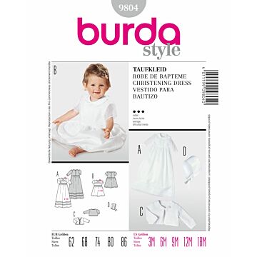 Burda 9804 - Jacka Klänning - Baby