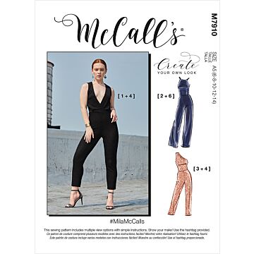 McCalls Symönster för dam jumpsuit #M7910 storlek 32-40