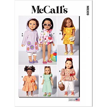 McCall´s 8309 - Klänning Badkläder Top Byxa - Dam - Dockkläder - Sim