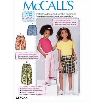 McCall´s 7966 - Byxa Shorts - Flicka