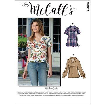 McCall´s 8067 - Blus Skjorta - Dam