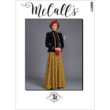 McCall´s 8077 - Jacka Kjol Historisk kostym - Dam