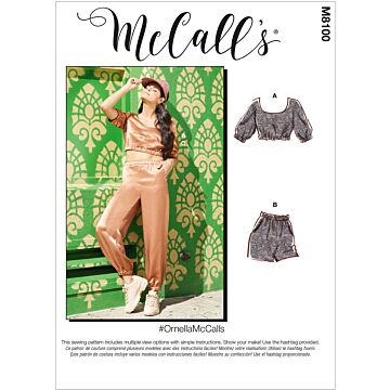 McCall´s 8100 - Top Byxa Shorts - Dam