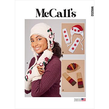 McCall´s 8232 - Dam - Hatt Handske Accessoarer