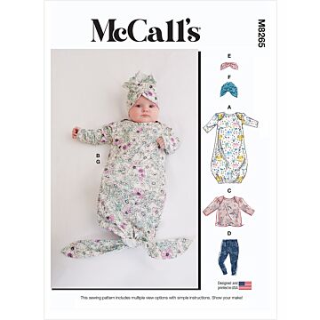 McCall´s 8265 - Top Byxa Jumpsuit - Baby