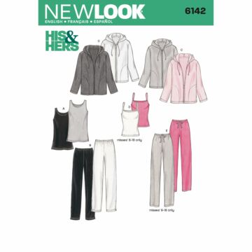 New Look 6142 - Byxa Top - Dam Herr
