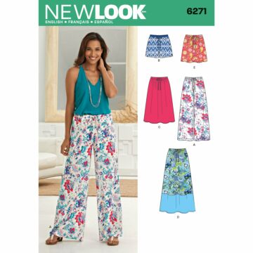 New Look 6271 - Byxa Kjol Shorts - Dam