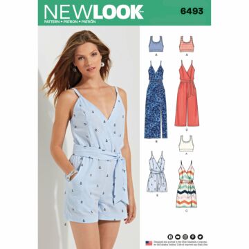 New Look 6493 - Klännning Jumpsuit Top - Dam