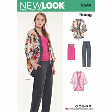 New Look 6546 - Jacka Top Byxa - Dam