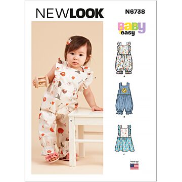New Look N6738 - Klänning Byxa - Baby