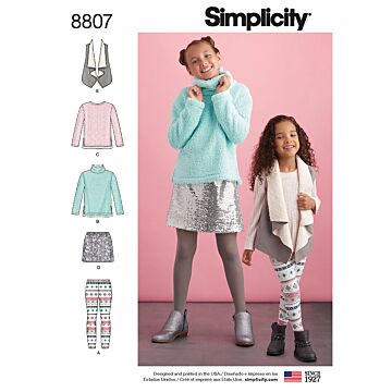 Simplicity Symönster Flickor Barn 8807.HH