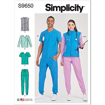 Simplicity 9650 - Top Väst