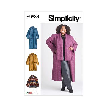Simplicity Symönster set damrock och jacka #9686.W3 storlek 56-64