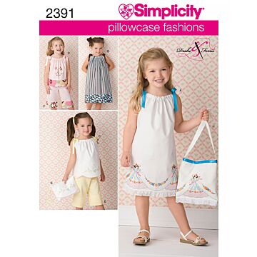 Simplicity 2391 - Klännning Top Byxa Vintage - Dam - Kudde
