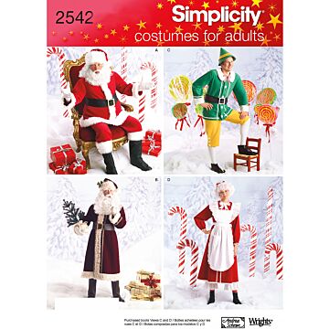 Simplicity 2542 - Utklädningskläder - Dam - Jul Maskerad