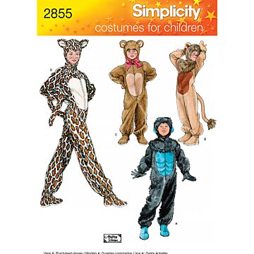Simplicity 2855 - Utklädningskläder - Flicka Pojke - Maskerad