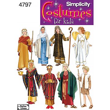 Simplicity 4797 - Utklädningskläder - Flicka Pojke - Maskerad