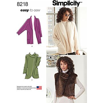 Simplicity 8218 - Jacka Väst - Dam