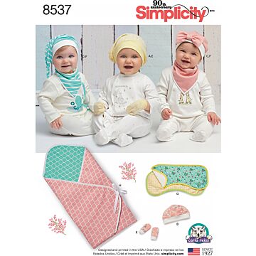 Simplicity 8537 - Baby - Hatt Filt
