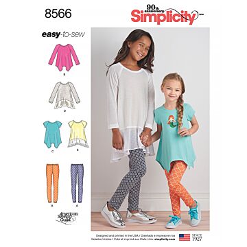 Simplicity 8566 - Tunika - Flicka