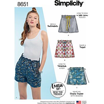 Simplicity 8651 - Top Shorts