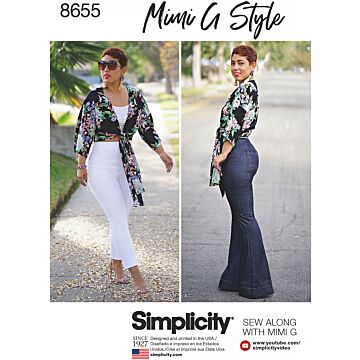 Simplicity 8655 - Blus Top Byxa - Dam