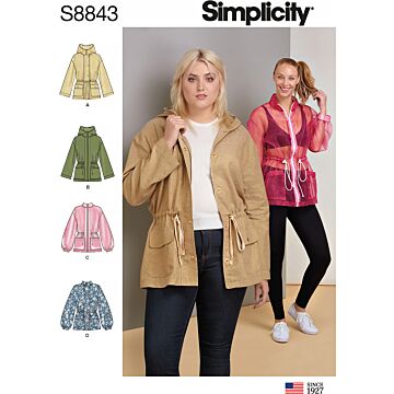 Simplicity 8843 - Jacka Kappa - Dam - Idrott Casual