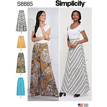Simplicity 8885 - Byxa Kjol - Dam