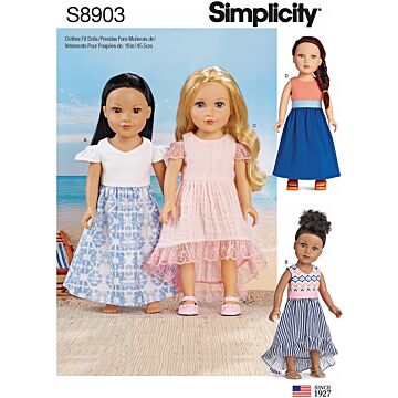 Simplicity 8903 - Klänning - Dam - Dockkläder
