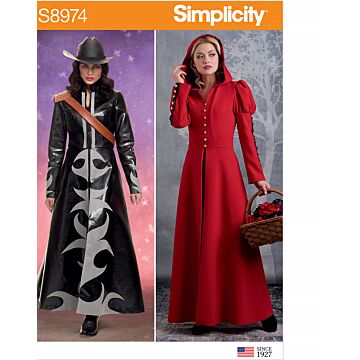 Simplicity 8974 - Utklädningskläder Cosplay - Dam - Maskerad Halloween