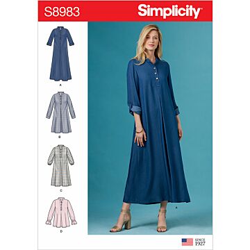 Simplicity 8983 - Klänning Blus - Dam