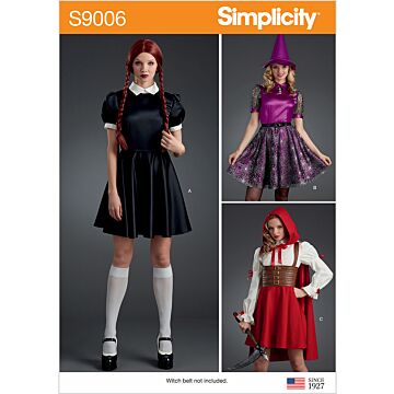 Simplicity 9006 - Klänning Utklädningskläder - Dam - Hatt - Maskerad Halloween