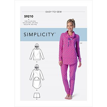 Simplicity 9210 - Tofflor Pyjamas - Dam