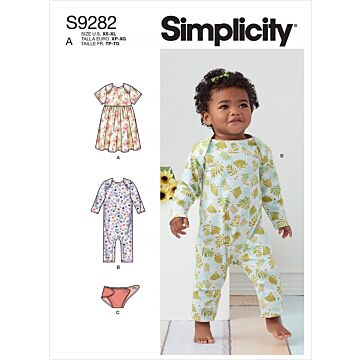 Simplicity 9282 - Klänning Jumpsuit - Baby
