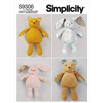 Simplicity 9306 - Mjukisdjur