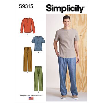 Simplicity 9315 - Byxa Tröja - Herr