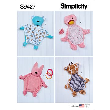 Simplicity 9427 - Baby - Filt Mjukisdjur