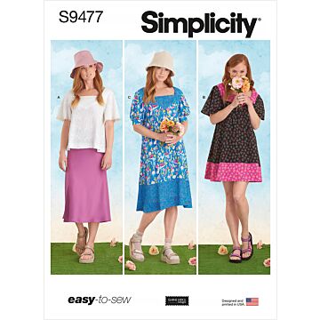 Simplicity 9477 - Klänning Top - Dam
