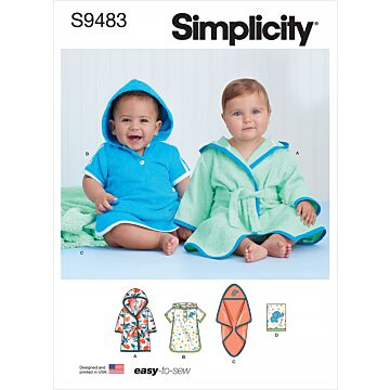 Simplicity 9483 - Badkläder Pyjamas - Baby
