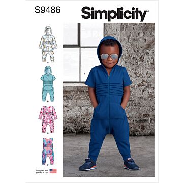 Simplicity 9486 - Jumpsuit - Baby Flicka Pojke
