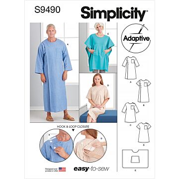 Simplicity 9490 - Pyjamas - Dam Herr