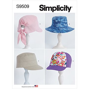 Simplicity 9509 - Dam Herr - Hatt