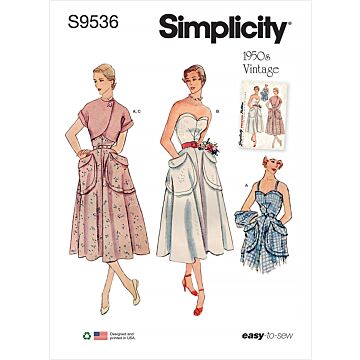 Simplicity 9536 - Klänning Vintage - Dam