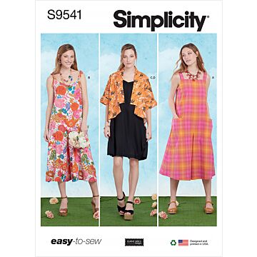 Simplicity 9541 - Klänning Jacka Jumpsuit - Dam