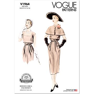 Vogue Symönster V1964Y5 dam vintage stil klänning storlek 44-52